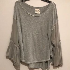 Free people Bell sleeve top